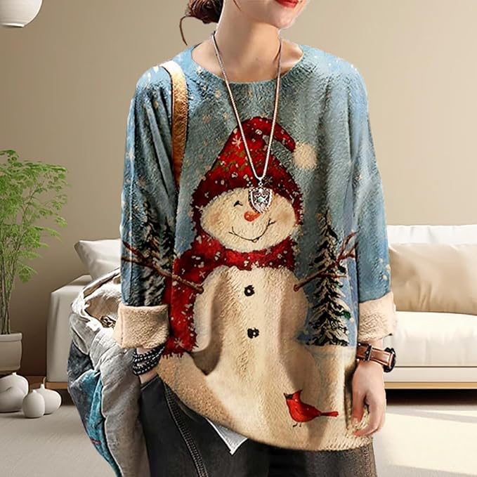 Fifaytech™ Ugly Holiday Sweater With Christmas Snowman
