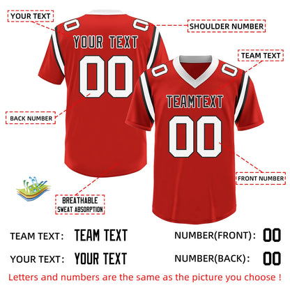 Fifaytech™ Custom Football and Rugby Red Jerseys