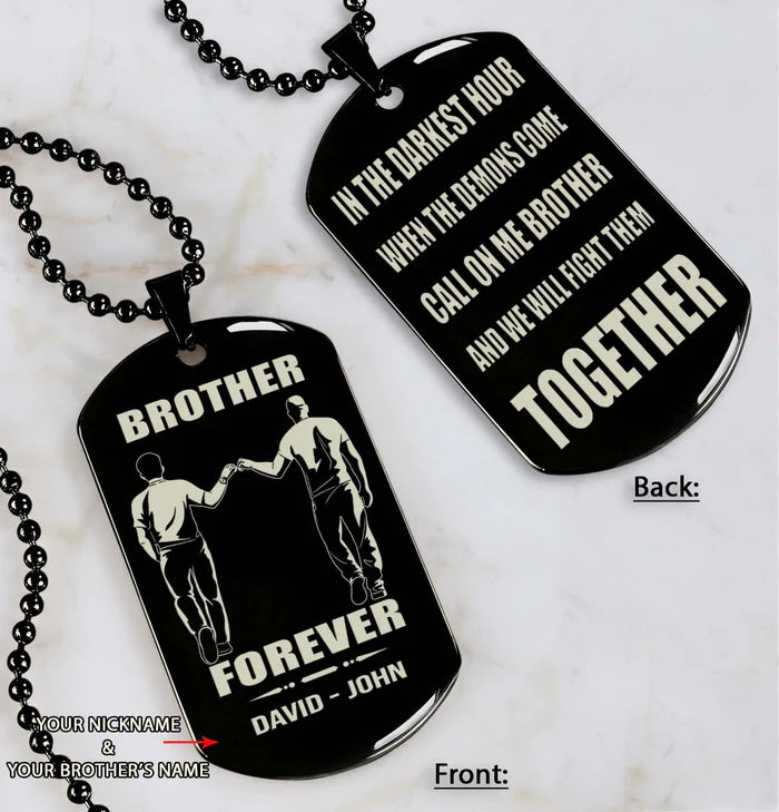 Fifaytech™ 🔥Spartan Custom Engraved Black Dog Tags