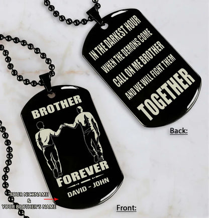 Fifaytech™ 🔥Spartan Custom Engraved Black Dog Tags