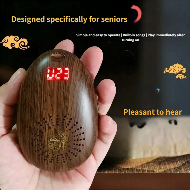 ZenSound Mini Player - 99 Chinese 5-Element Healing Music Tracks for Sleep, Stress Relief & Mindfulness