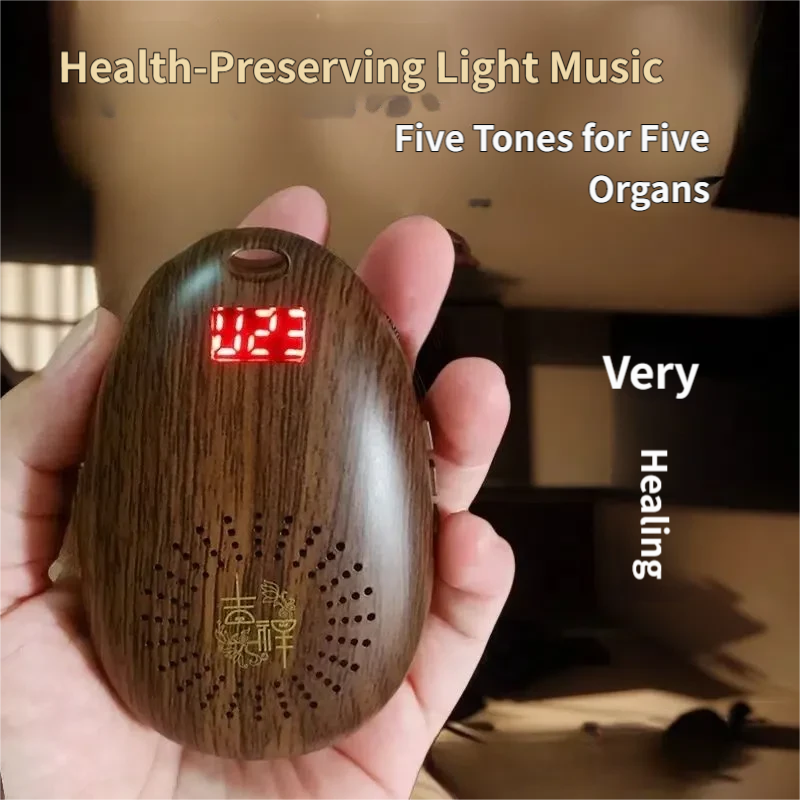 ZenSound Mini Player - 99 Chinese 5-Element Healing Music Tracks for Sleep, Stress Relief & Mindfulness
