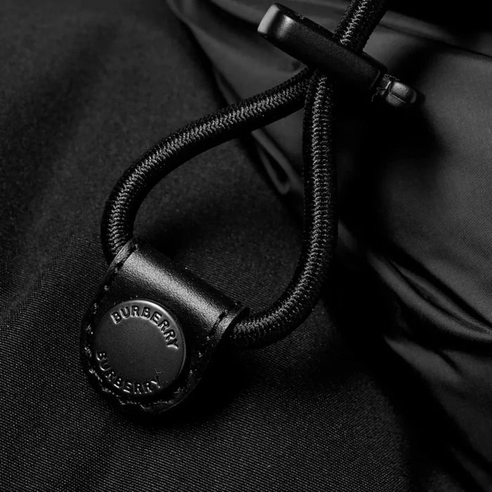 BURBERRY - Convertible Canvas-Trimmed Quilted Nylon Hooded Down Jacket - Black