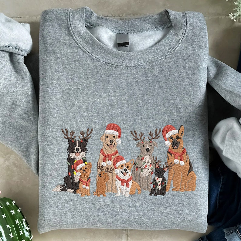 Fifaytech™ Embroidered Family Dog Christmas Pet Hoodie