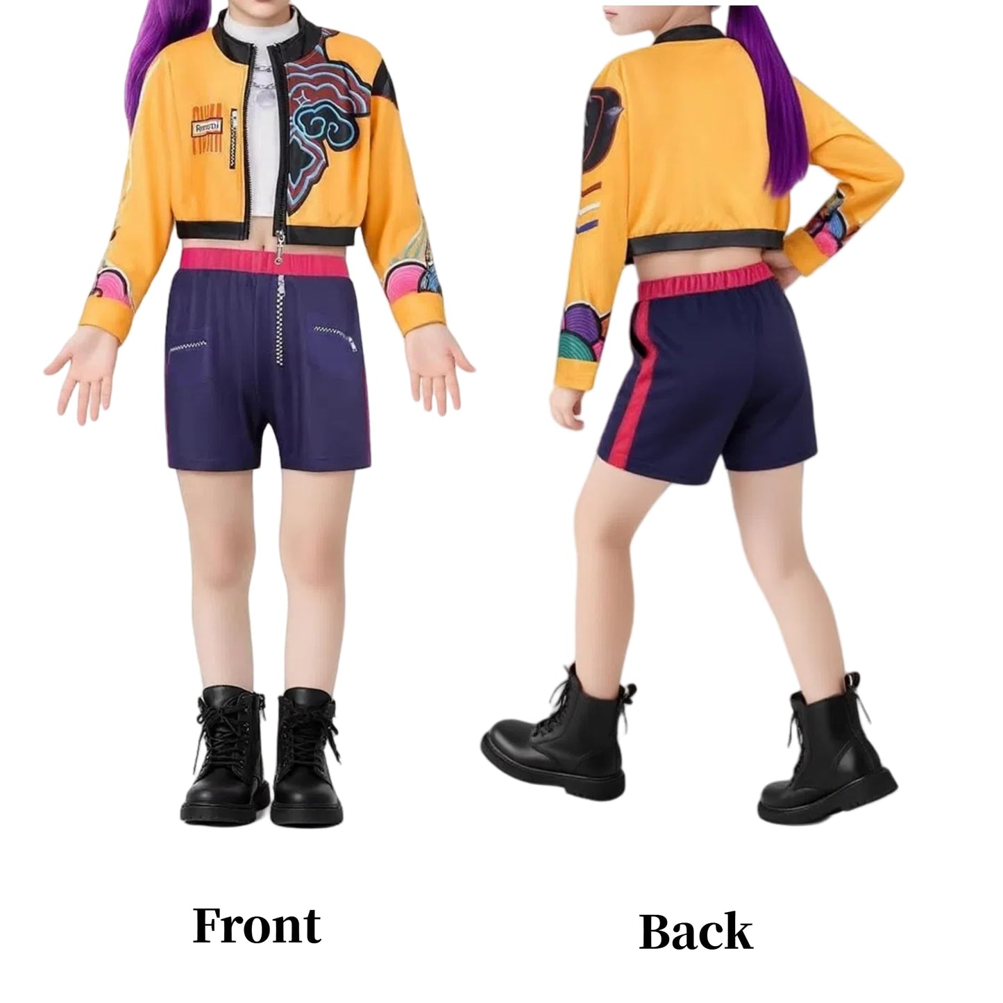 Fifaytech™ Halloween K-Pop Rumi Girls' Costume Set