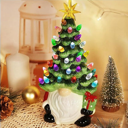 Fifaytech™ Luminous Dwarf Ceramic Christmas Tree Decorations