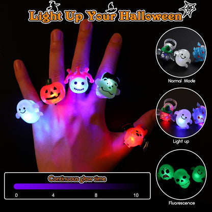 Fifaytech™ Halloween LED Rings for Kids(50PCS)