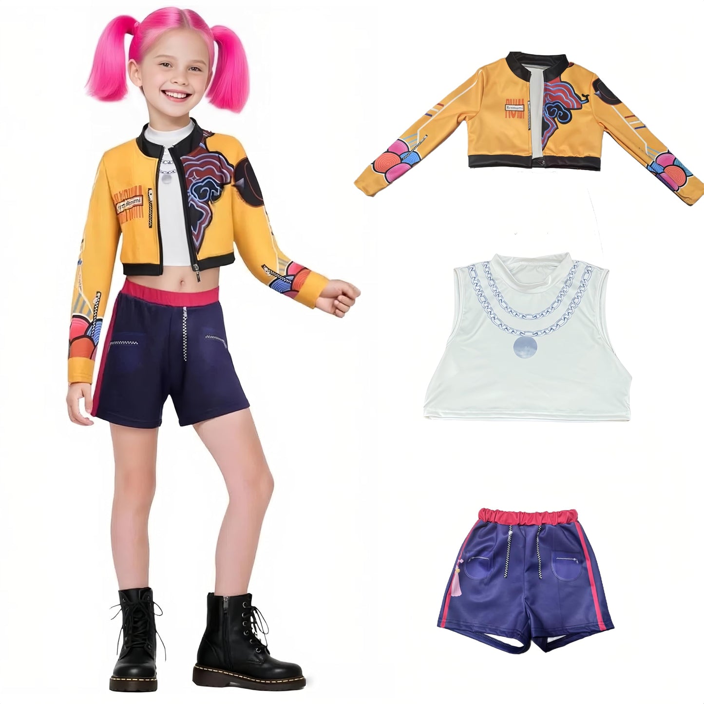 Fifaytech™ Halloween K-Pop Rumi Girls' Costume Set