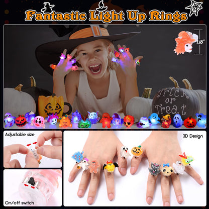Fifaytech™ Halloween LED Rings for Kids(50PCS)