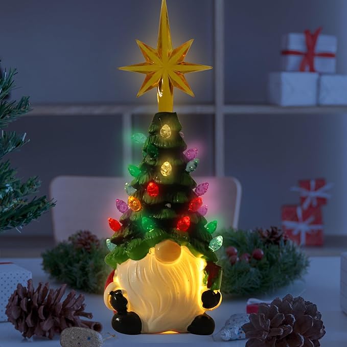 Fifaytech™ Luminous Dwarf Ceramic Christmas Tree Decorations