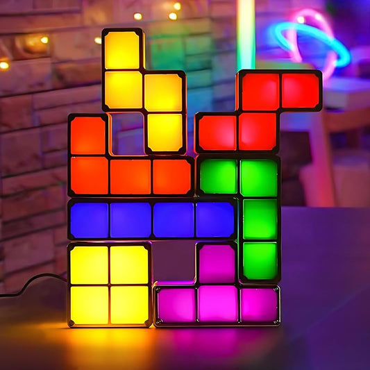 Fifaytech™ DlY Tetris Puzzle Night Light 7PCs Stackable