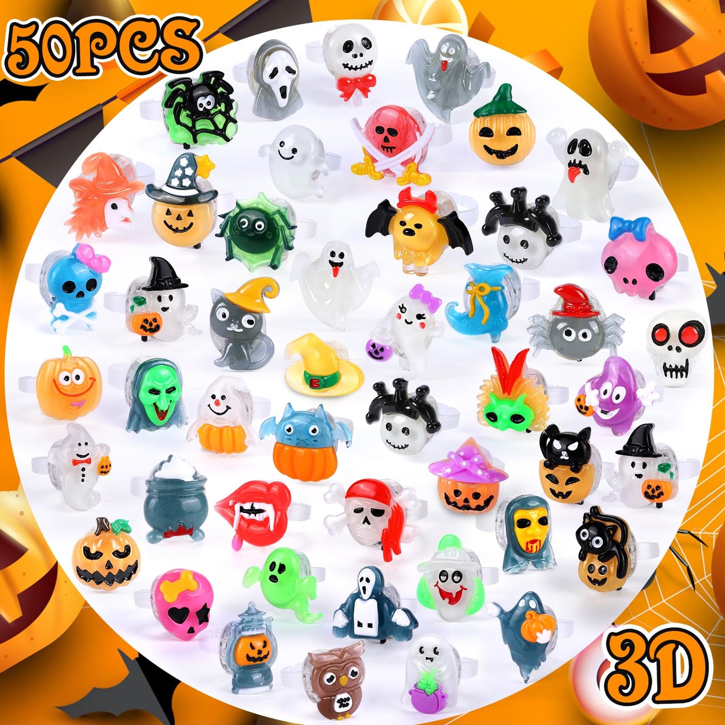 Fifaytech™ Halloween LED Rings for Kids(50PCS)