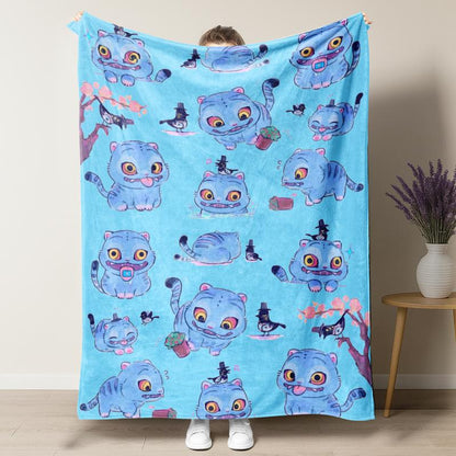 Fifaytech™ Kpop Demon Hunters Inspired Flannel Blanket