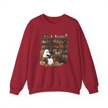 Fifaytech™ Retro Ghost Reading Books Sweatshirt