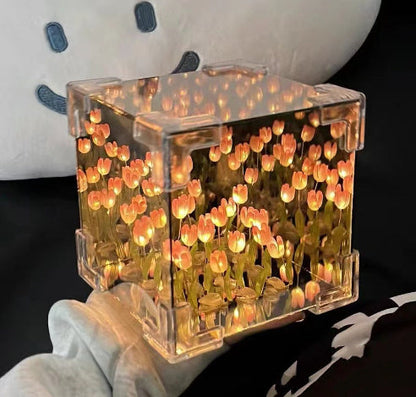 Fifaytech™ Acrylic Lens Flower Sea Cube Small Night Lamp