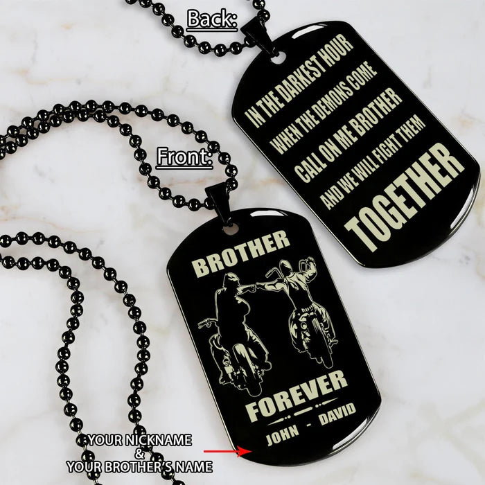 Fifaytech™ 🔥Spartan Custom Engraved Black Dog Tags