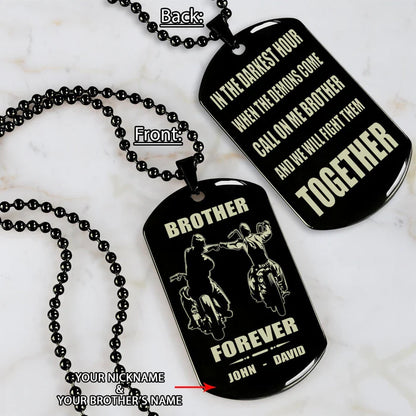 Fifaytech™ 🔥Spartan Custom Engraved Black Dog Tags