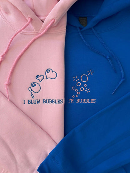 I Blow Bubbles - I'm Bubbles Matching Embroidery Set