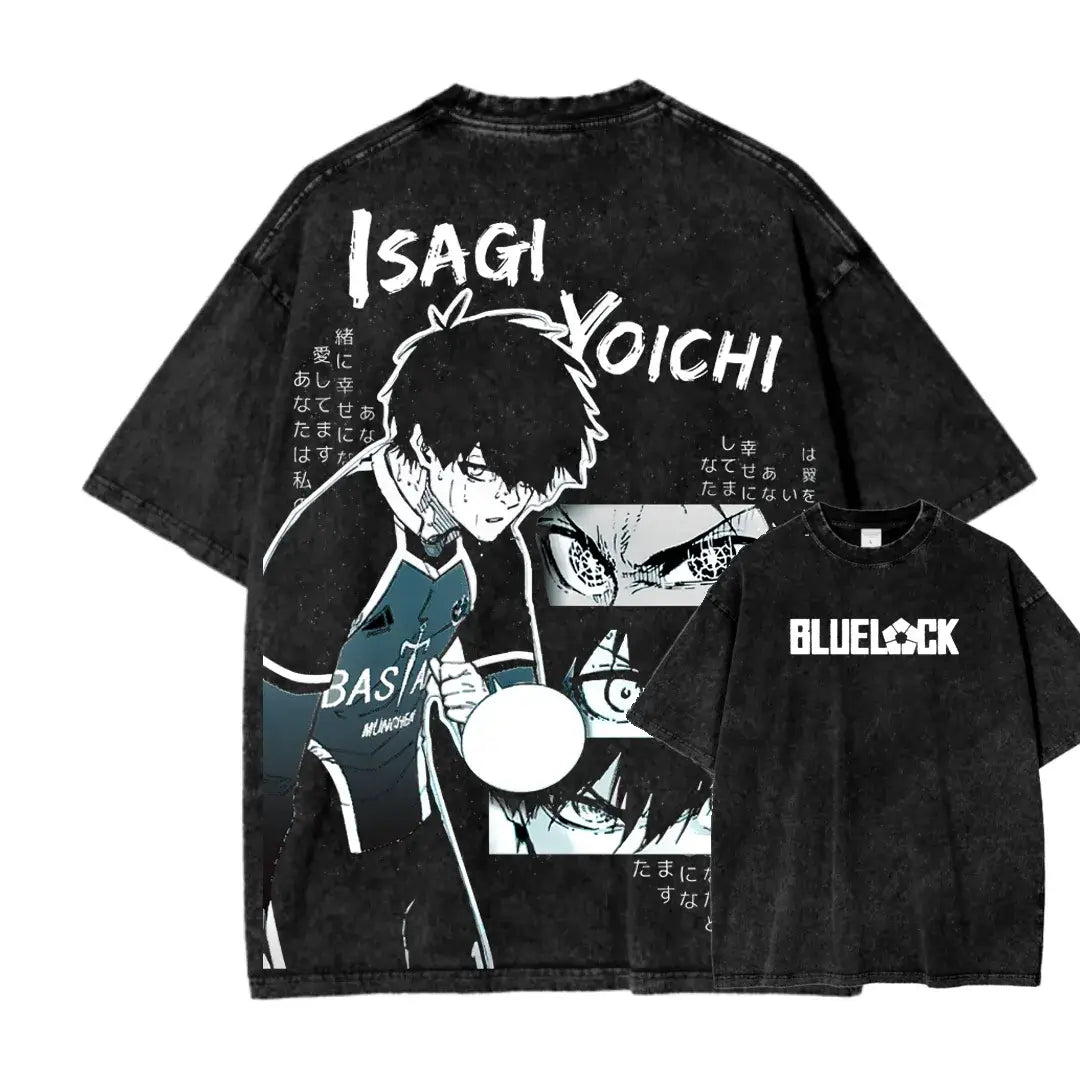 Fifaytech™ Blue Lock Isagi Yoichi Japanese Streetwear Graphic T-shirt