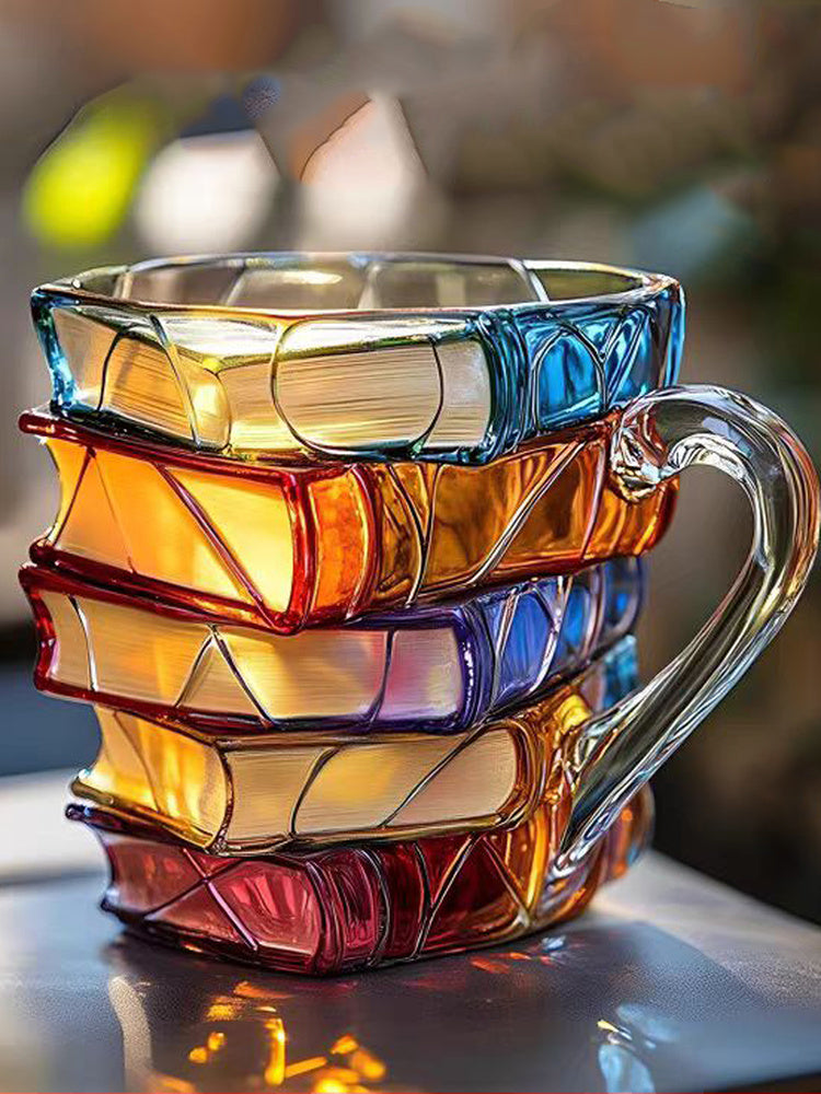 Crystal Stacked Book Mug