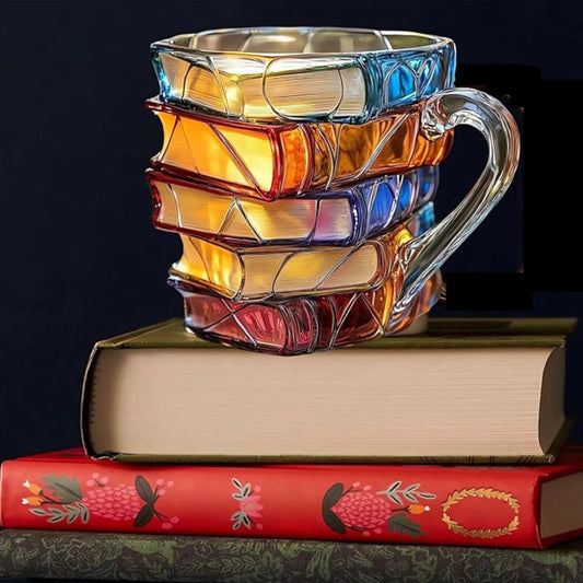 Crystal Stacked Book Mug
