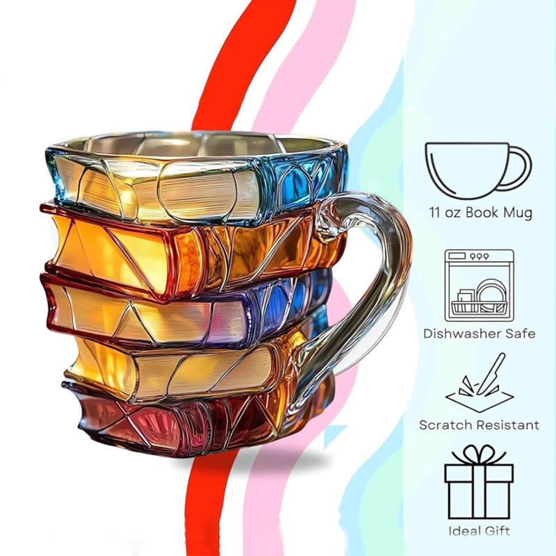 Crystal Stacked Book Mug