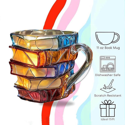 Crystal Stacked Book Mug