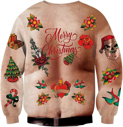 Fifaytech™ Ugly Holiday Sweater 3D, Ugly Loveternal Unisex