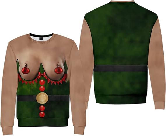 Fifaytech™ Ugly Holiday Sweater 3D, Ugly Loveternal Unisex