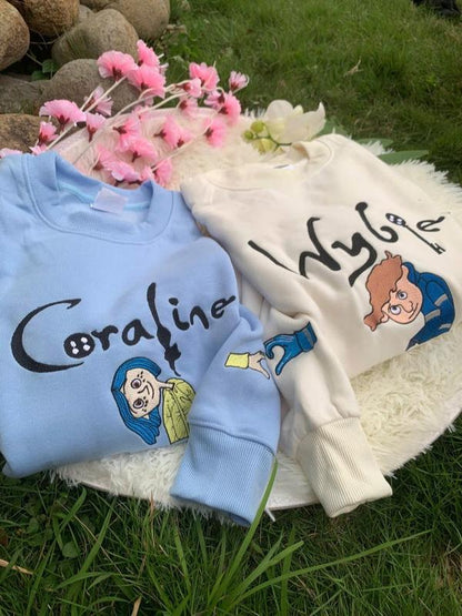 Fifaytech™ Co.ralin.e & Wy.bie Embroidered Sweatshirts set