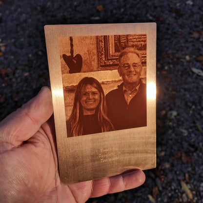 Fifaytech™ Laser engraved photo Copper Card-⚡Buy 1 get one wallet free