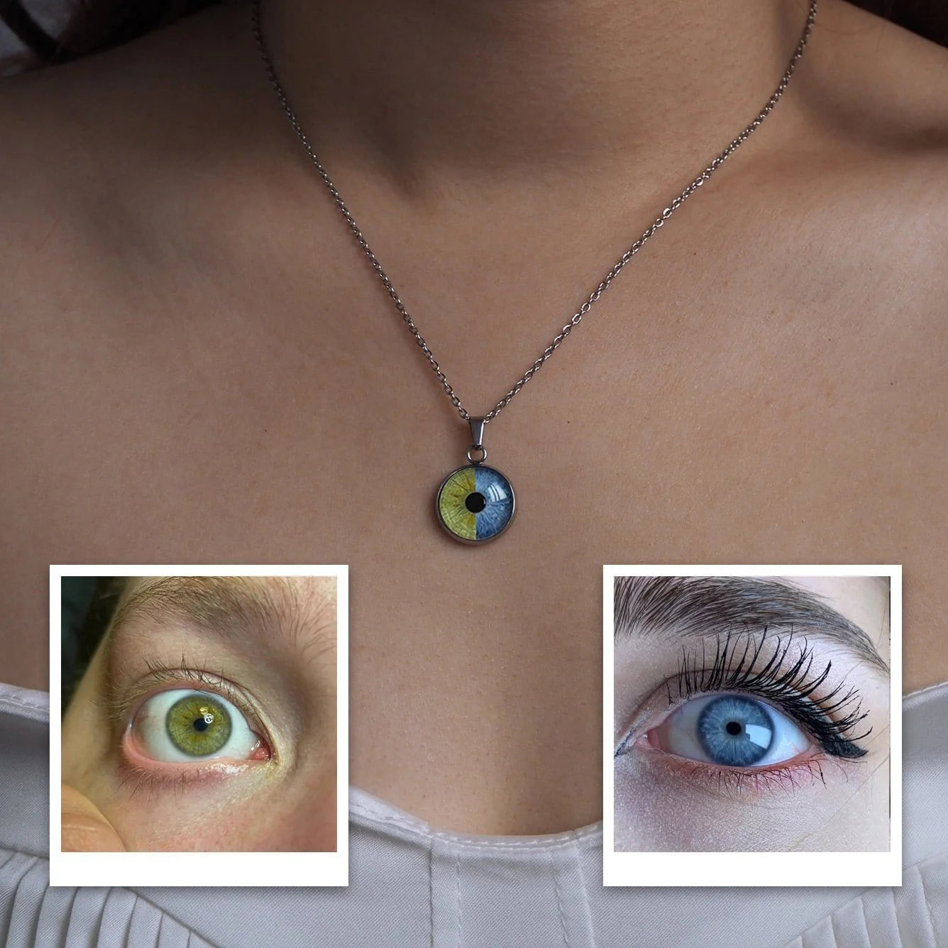 Fifaytech™ Custom Two Eyes, One Love Necklace