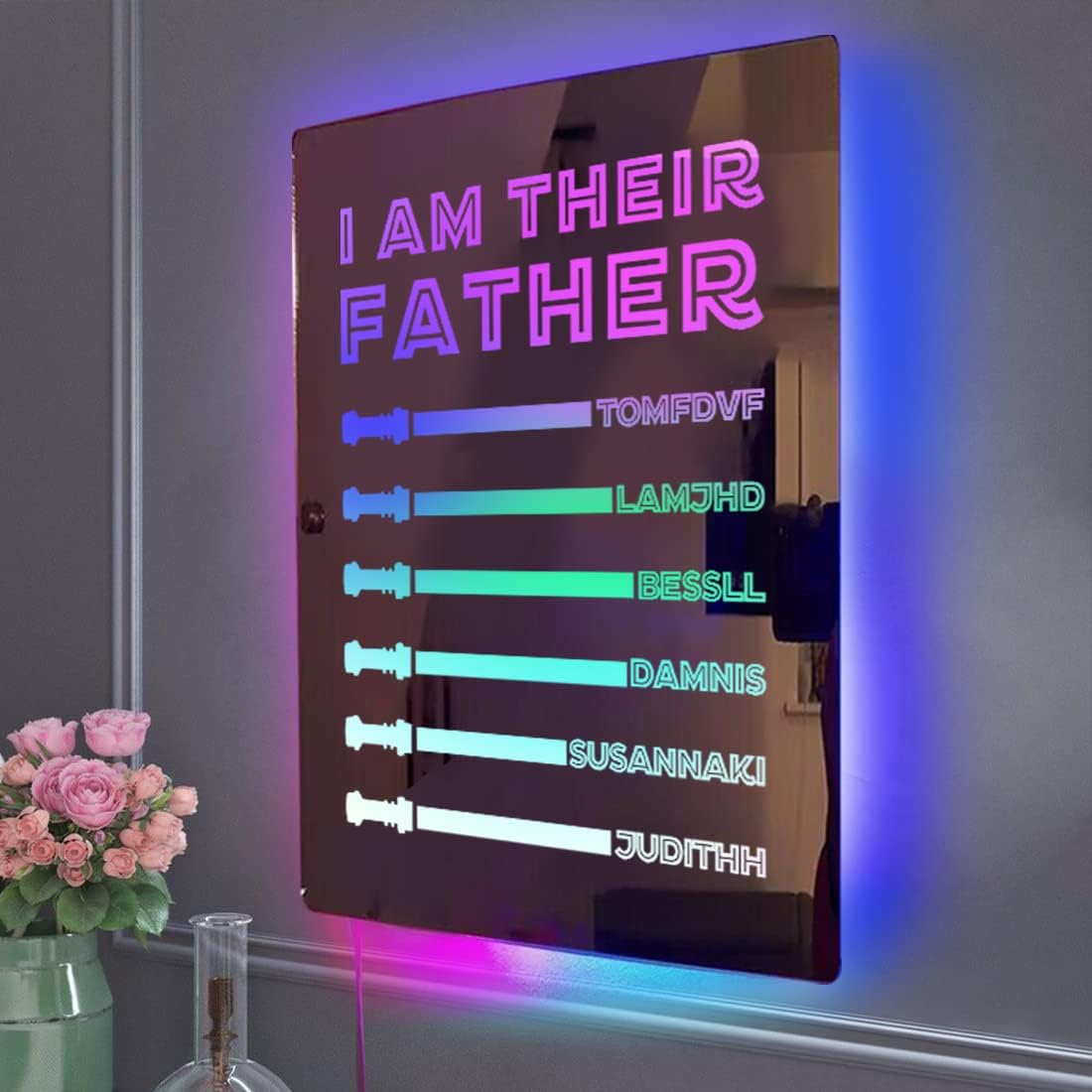Fifaytech™ 🔥2025 Father's Day Hot Sale🔥DAD's Lightsaber Mirror Lamp