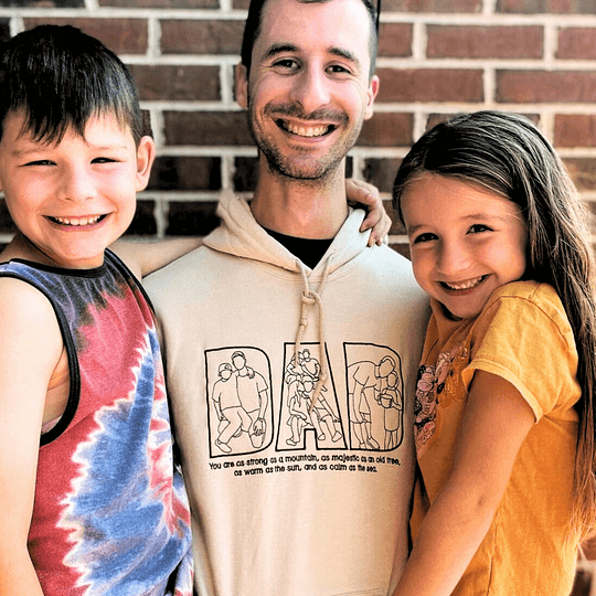 Fifaytech™ Embroidered "DAD" Hoodie Sweatshirt