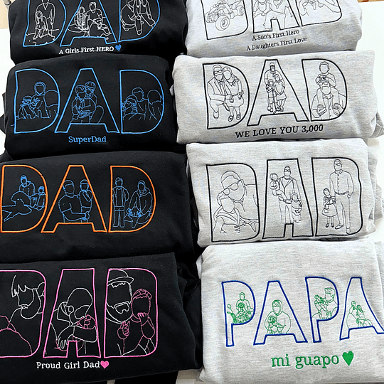 Fifaytech™ Embroidered "DAD" Hoodie Sweatshirt