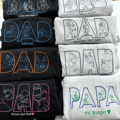 Fifaytech™ Embroidered "DAD" Hoodie Sweatshirt