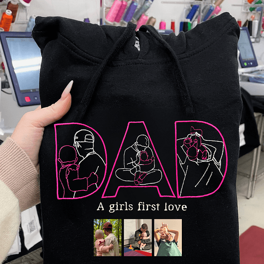 Fifaytech™ Embroidered "DAD" Hoodie Sweatshirt