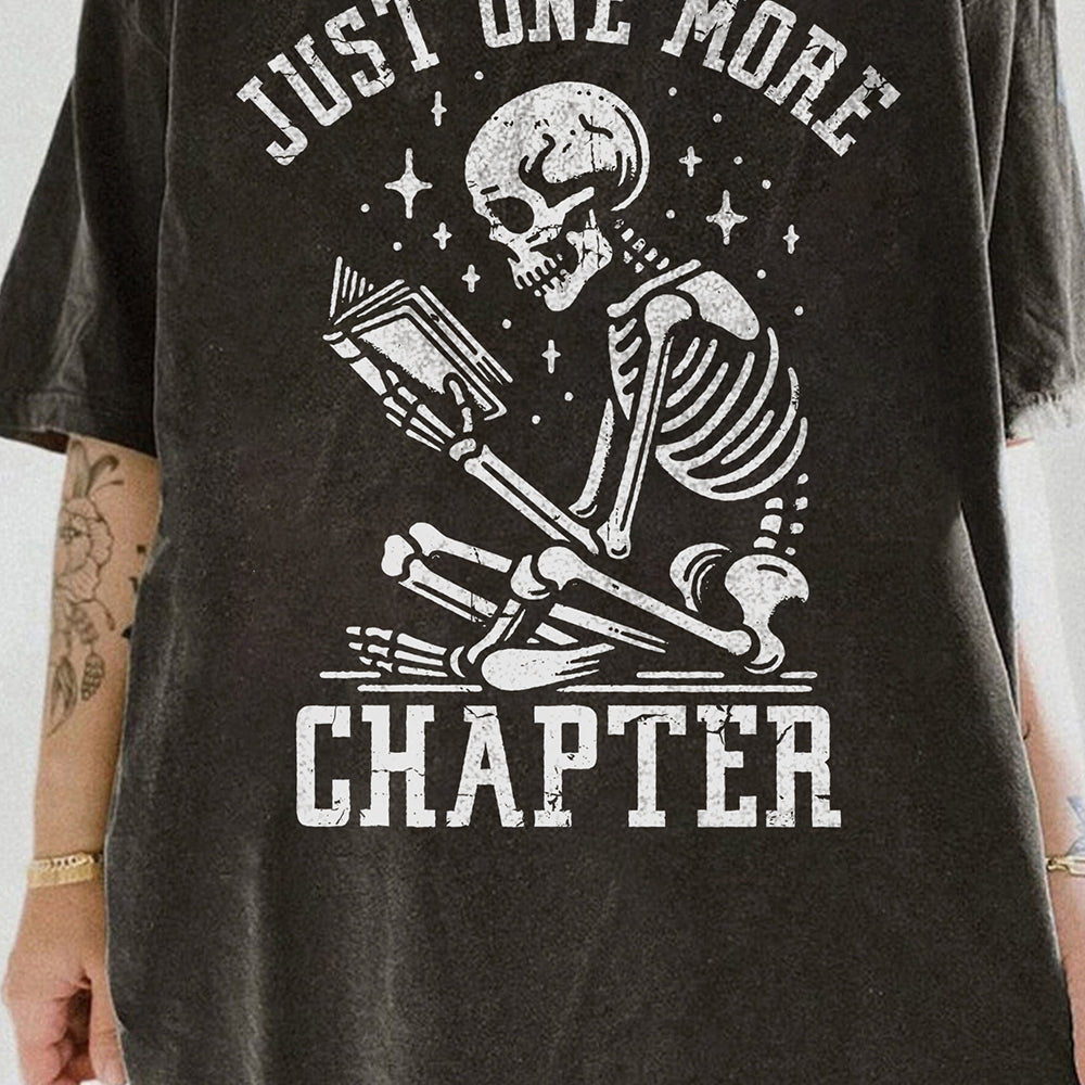 Fifaytech™ Just One More Chapter Skeleton Tee For Women