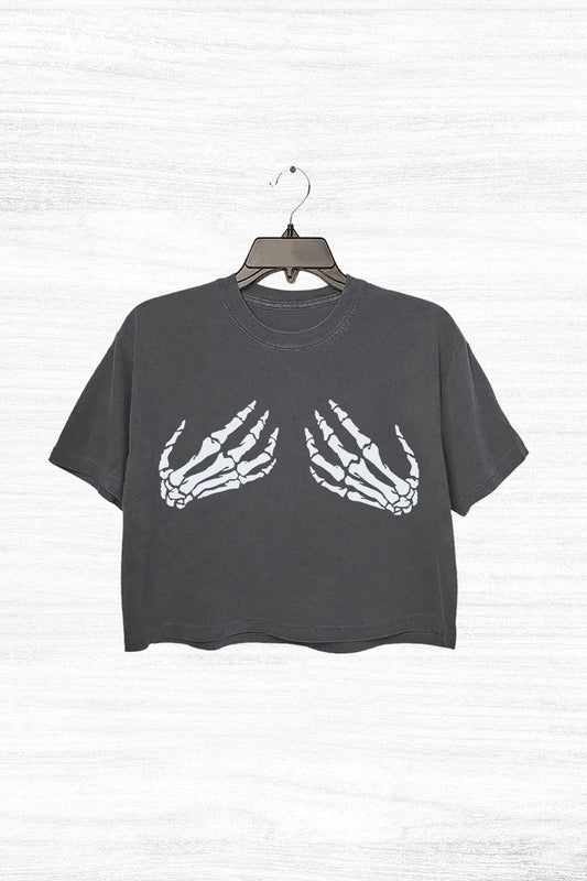 Fifaytech™ Skeleton Hand Grabbing Crop Top For Women