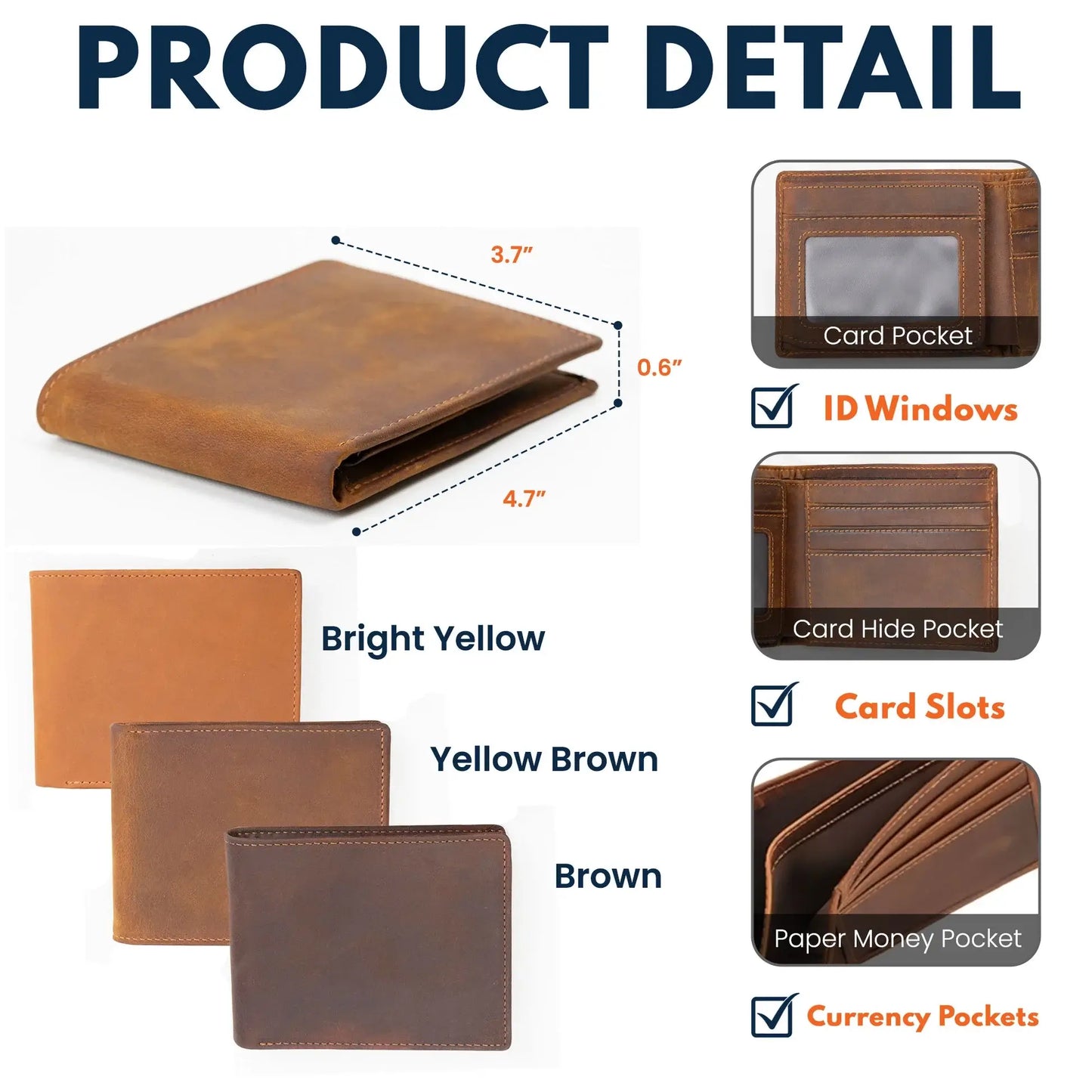 Fifaytech™ Father's Day Personalized Leather Wallet