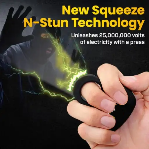 Fifaytech™ Female safety high power electric shock ring