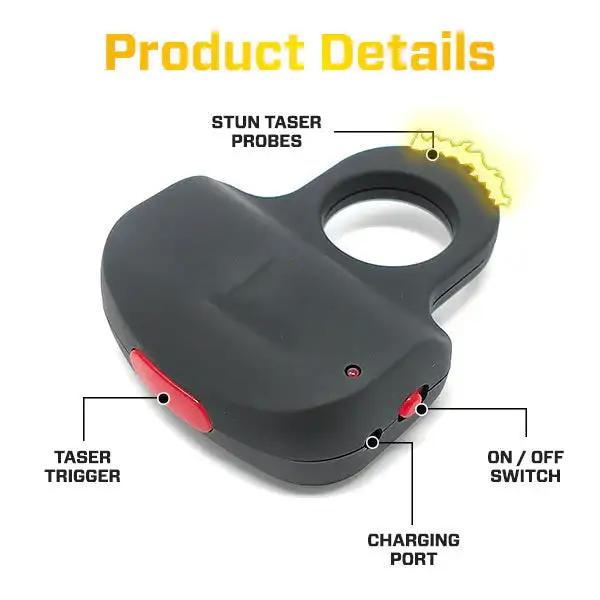 Fifaytech™ Female safety high power electric shock ring