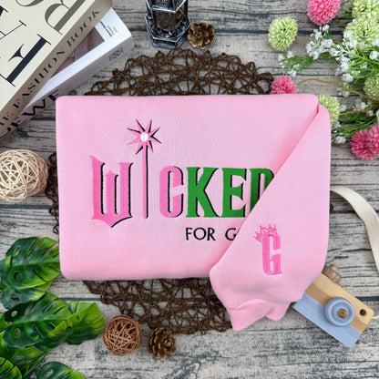 Fifaytech™ Glinda&Elphaba Embroidered Sweatshirts set