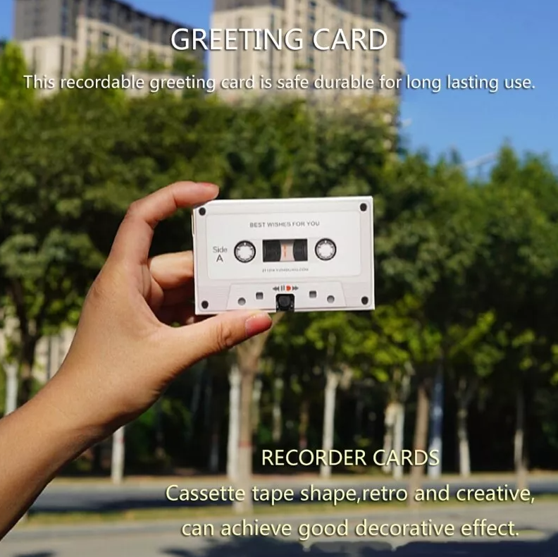 Fifaytech™ Greeting Card with Recordable Recorder 60 Seconds