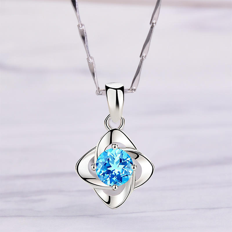 Fifaytech™ LuckyClover Moissanite Pendant Necklace