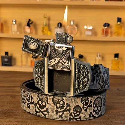 Fifaytech™ Halloween-themed skull lighter belt