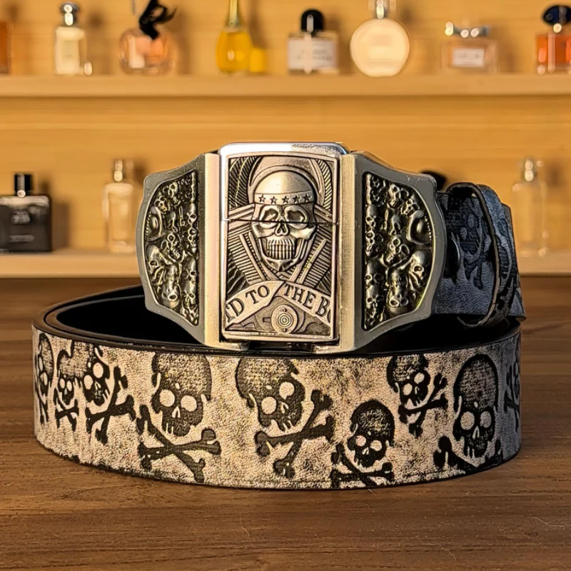 Fifaytech™ Halloween-themed skull lighter belt