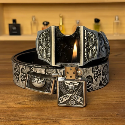 Fifaytech™ Halloween-themed skull lighter belt