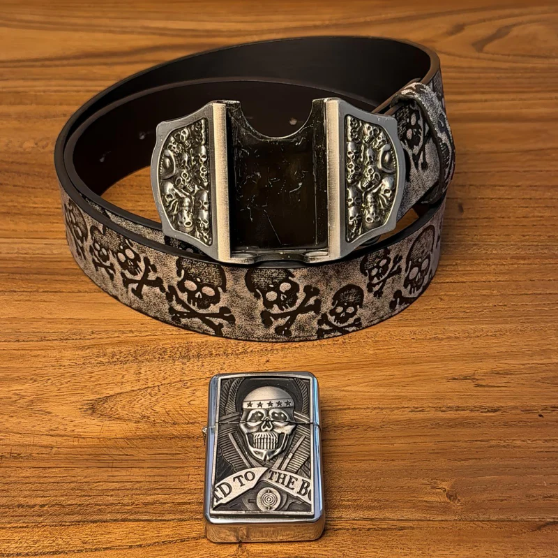 Fifaytech™ Halloween-themed skull lighter belt