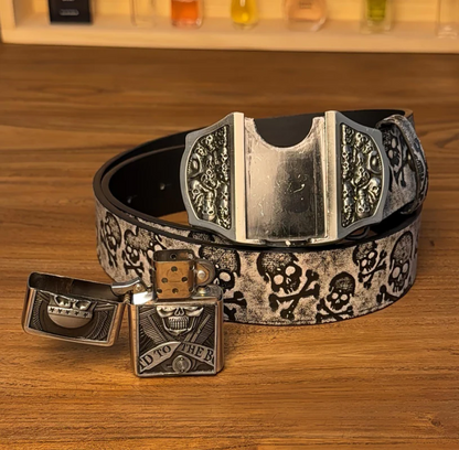 Fifaytech™ Halloween-themed skull lighter belt